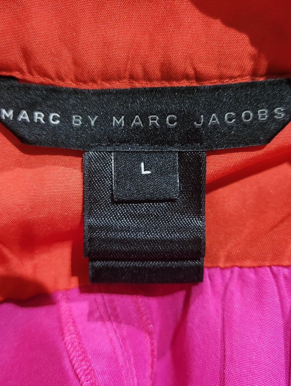Marc By Marc Jacobs Pink and Orange Silk Blend Sleeveless Blouse - Picture 8 of 9